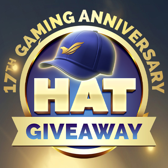 17th Gaming Anniversary Hat Giveaway